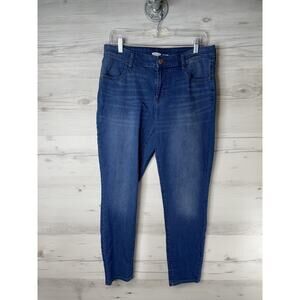 Old Navy Jeans Womens 12 Blue Super Skinny Medium Wash Stretch Denim Pockets